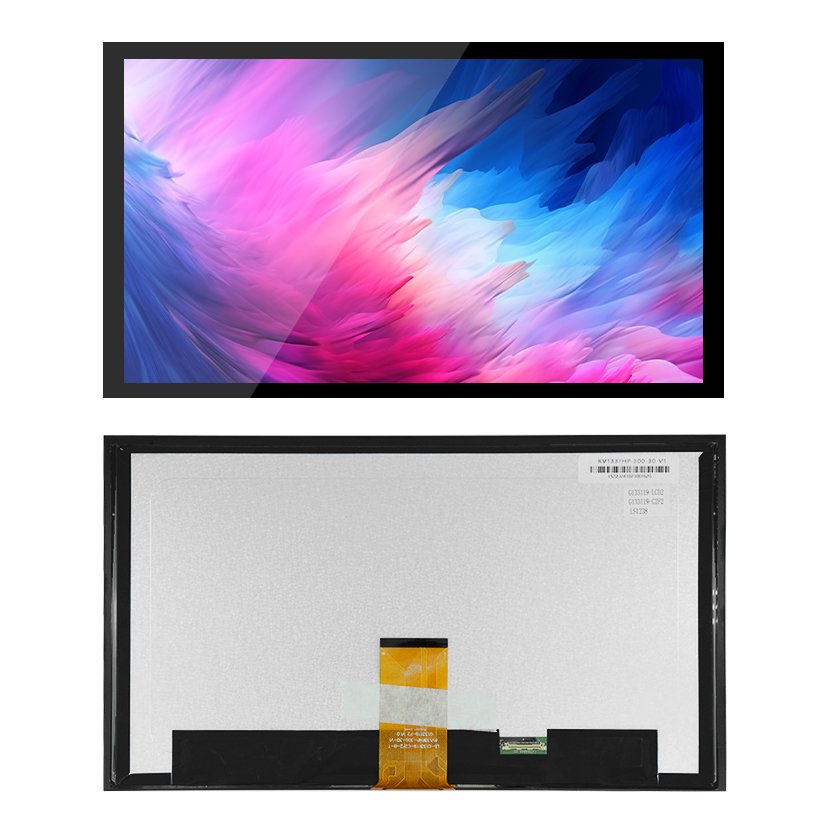 13.3-Inch G+G Touch TFT LCD Display - High-Resolution 1920x1080 Pixels, 220 Nits Brightness, eDP Interface