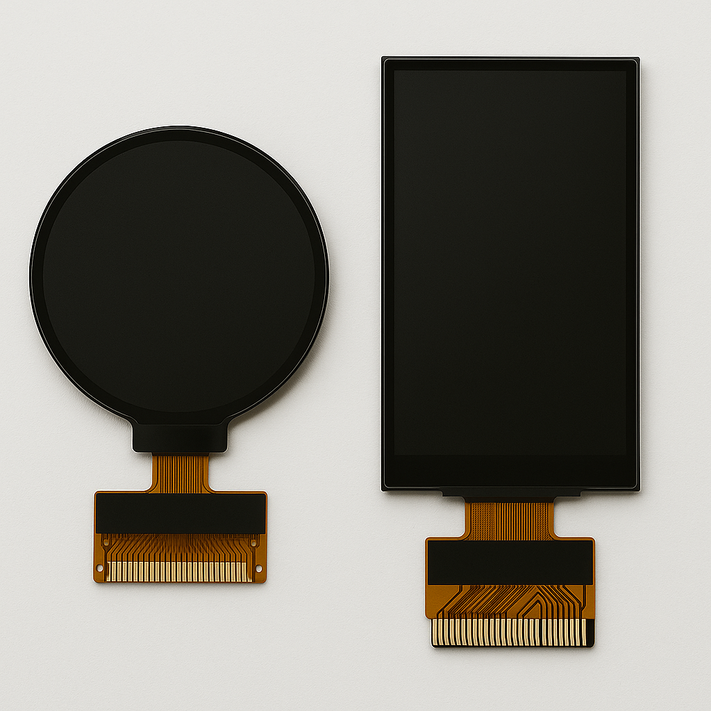 round lcd vs stand lcd