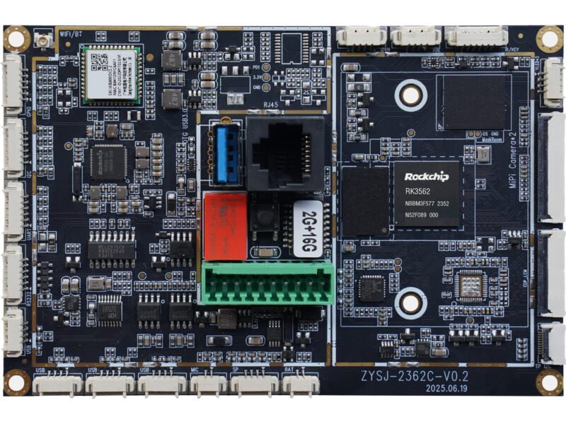 Rockchip RK3562 Quad-core Android Control Board – 6.0 TOPS AI chipset, WiFi, Bluetooth, USB 3.0